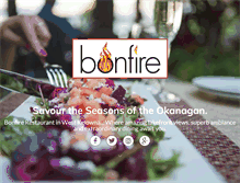 Tablet Screenshot of bonfirerestaurant.ca